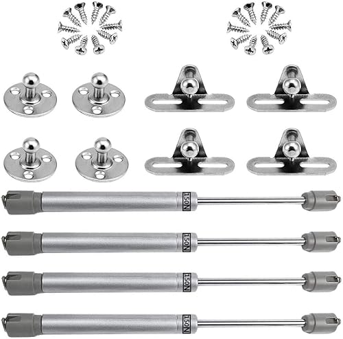 Molla a Gas, FANDE 120N Pistoncini cerniera per Mobili, Martinetto Pneumatico per Mobili, pistoni per ante cucina, per Mobili Pistoni para Ante Mobile Armadio (4 Pezzi) - Honorern
