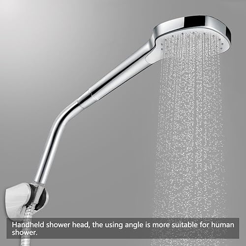 Estensione Braccio Doccia Tubo di estensione Braccio Doccia a Mano resistente all'usura Acciaio Inossidabile Rivestimento Parete Cromo - Honorern