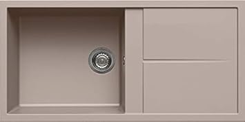 Elleci LGU48043 Lavello da Incasso GRANITEK, Tortora - Honorern