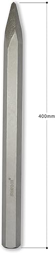 Professional HEX28 scalpello a punta 28 x 400 mm supporto esagonale 28 mm per martello demolitore scalpello a punta scalpello - Honorern