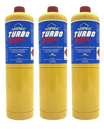 NR. 3 BOMBOLA CARTUCCIA TURBO MAPP (MAP PRO) 400 gr. SALDATURA TURBO SET 110 200 - Honorern