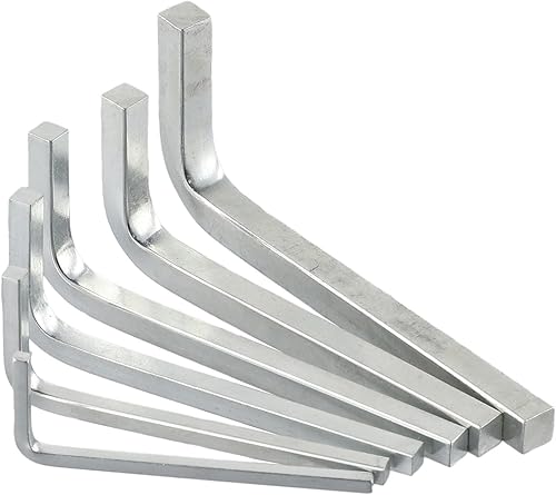 Jotekonoby Set di 6 chiavi a testa quadrata a forma di L, kit di cacciaviti a 4 punti, in acciaio al cromo vanadio, chiave quadrata da 3-8 mm per il serraggio di viti quadrate - Honorern