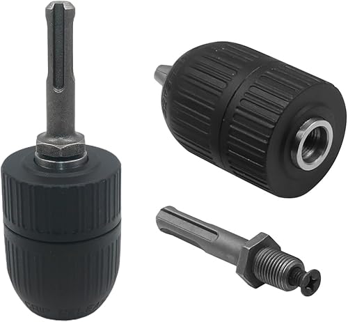 Mandrino Autoserrante Heavy Duty Keyless Drill Chuck Trapano Mandrino Chiusura Rapida con Adattatore SDS(2-13mm) - Honorern