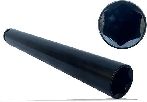 Chiave a Bussola Esagonale 19 mm Attacco quadro da 1/2' Pollici Bussola Boccola Lunga 20cm - Honorern