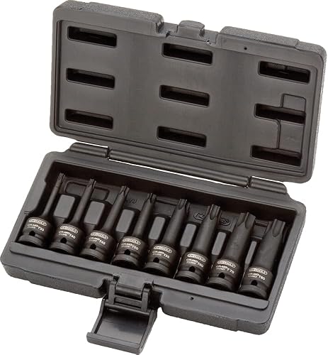 KS Tools 911.0901 1/2' Kit bussole Torx, 8 pz, T30-T80. lunga - Honorern