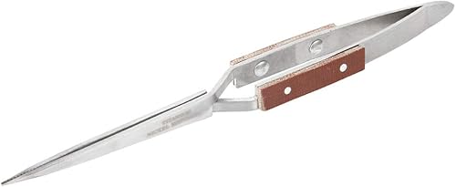 Pinzette di Bloccaggio, Pinzette per Gioielli Chiusura per Gioielliere Strumento per la Creazione di Gioielli Artigianale Punta Dritta Pinzetta a Croce Autobloccante Pinzetta a - Honorern