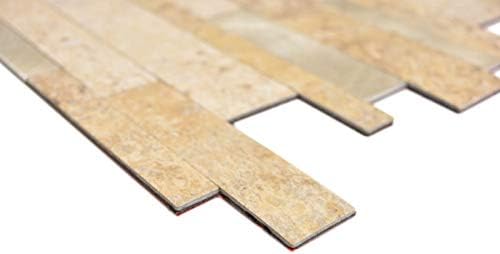 MOS200-36LBG - Bacchette autoadesive per mosaico, effetto pietra, colore oro limstone - Honorern