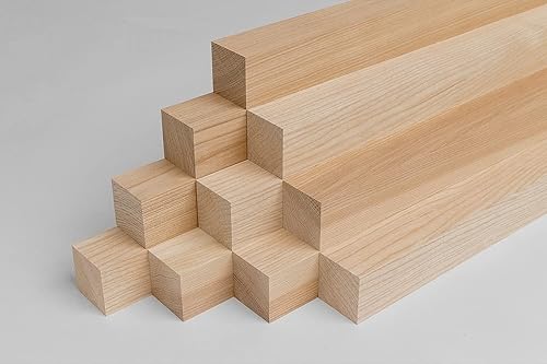 Set di 10 listelli in legno di larice piallato, 30/30/500 mm - Honorern