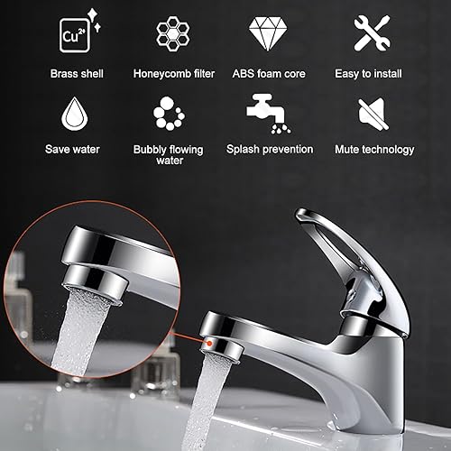 5 Pezzi Aeratori per Rubinetti M22, 22 mm Filtro per Rubinetti, Aeratore Rubinetto Filtri Rubinetti Lavandino - Honorern