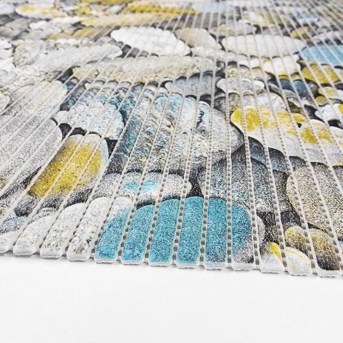 Passatoia Gomma Morbido Rotolo 15 MT Tappeto Bordo Piscina Cucina Bagno Tovaglia Bar mod.GUMMY (P) - Honorern