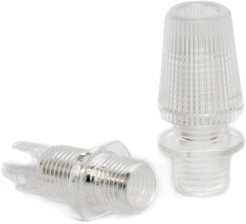 Serracavo, Bloccacavo in Plastica; Per cavo elettrico in tessuto/tessile. Confezione 10 Pezzi (Trasparente) - Honorern