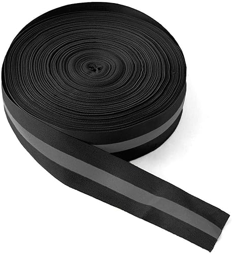 Reemky ad Alta visibilità Nastro Riflettente Striscia, Larghezza 1,96'Tessuto Riflettente Nastro di Sicurezza Sew-on attenzione Trim Sicurezza (Lunghezze opzionali) - Honorern