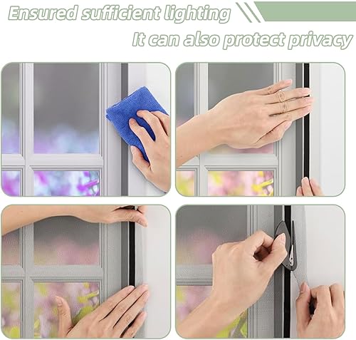 6 Pcs Zanzariera Finestra DIY, Tagliabile Senza Foratura, Zanzariera Adesiva con Toppa e Nastro Adesivo, Zanzariera Adesiva Ritagliabile 150x130cm (Nero) - Honorern