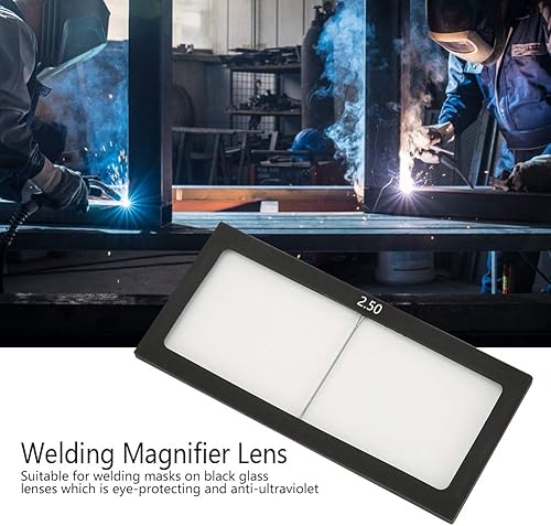Lente d'ingrandimento in vetro per saldatura Lente per la protezione degli occhi Accessori per saldatori per la protezione degli operatori (diottria 1,0/1,5/2,0/2,5/3,0)(2.5) - Honorern