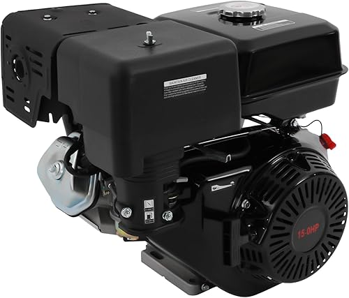 Motore a benzina da 15 CV, 420 cc, 4 tempi, OHV, motore industriale con protezione contro la mancanza di olio e raffreddamento ad aria, potenza massima 9700 W, per tosaerba, spazzaneve e generatori - Honorern