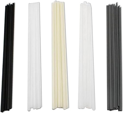 Kit di Saldatura Plastica,Riparare Paraurti Delle Aauto,Filo di Saldatura,Aste Saldatura Plastica,50PC Saldatura Bastoni ABS PVC PE PP per Riparazioni Di Saldatura Pistola Ad Aria Calda - Honorern
