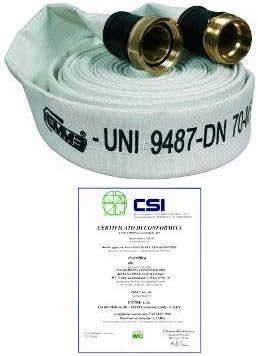 Tubazione per Hardware Bianca in Gomma da 20 metri, 70 mm di diametro esterno, 70 mm di spessore nominale, 1 pezzo - Honorern