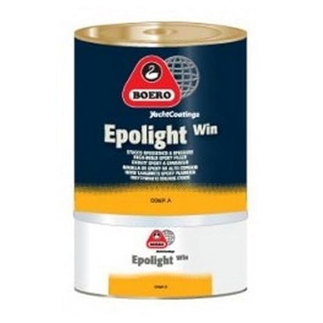 Boero Yacht Coatings Epolight Win Stucco epossidico bicomponente a spessore, colore: 001 Verde Chiaro, size: 0,75 l - Honorern