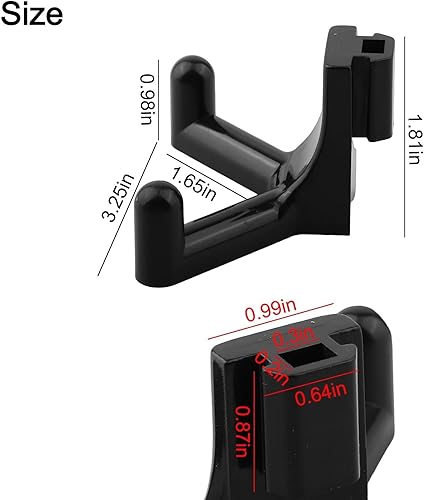 Ganci per attrezzi da garage, organizer per attrezzi da giardino, in plastica resistente, per organizzare gli attrezzi verticali per capannone a vita (10 pezzi) - Honorern