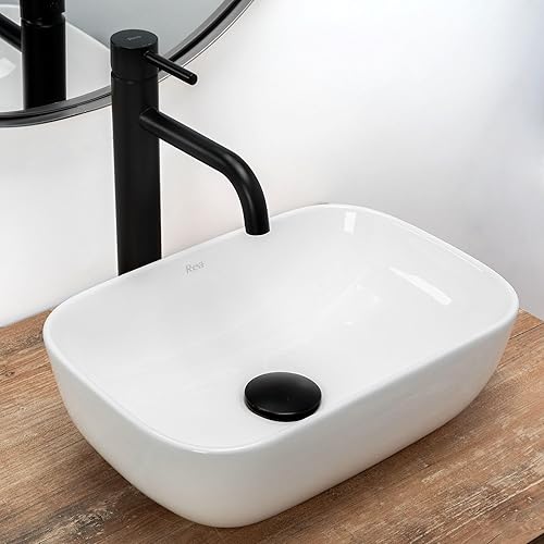 Lavabo da Appoggio Belinda Mini bianco Lavandino bagno in ceramica 37x25,5 cm - Honorern