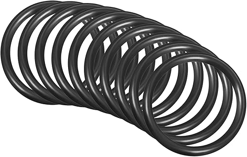 52mm x 42mm x 5mm Nitrile Gomma O-Rings x 10pz Rotondo Guarnizione Rondella per Rubinetto Idraulica Riparazione Sigillatura Connessione [Nero] - Honorern