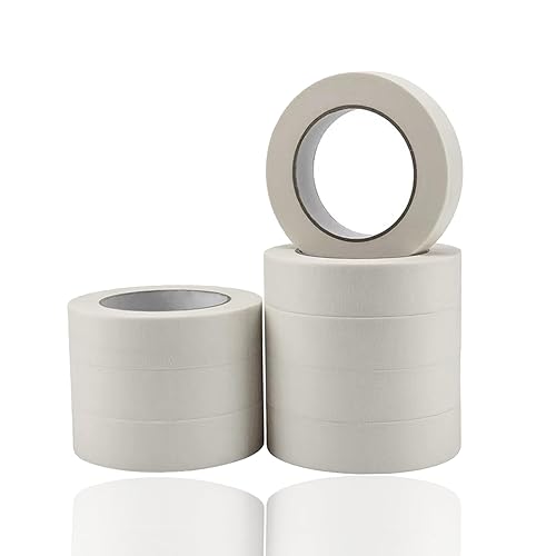 10 Rotoli Nastro Adesivo Per Mascheratura Nastro Carta Imbianchino 15 Mm X 20 M Strappabile E Scrivibile A Mano Per Lavori Fai Da Te, Scrapbooking, Disegno, Materiale Artistico Per Bambini (Bianco) - Honorern