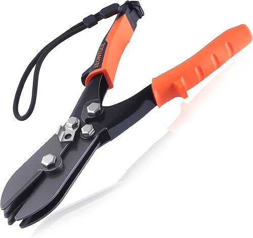 Crimpatrice manuale a 5 lame per lamiera, strumento per crimpatura condotti HVAC strumento per condotti di calibro 22-28, pluviale per stufe e lavori di ventilazione, crimpature per tubi e - Honorern