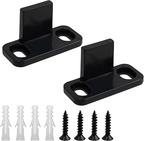 Guida a Pavimento per Porta Scorrevole 2 Pezzo – Regolabile e Robusta | Per Porte di Fienile, Legno & Vetro | Materiale Durevole in POM - Honorern