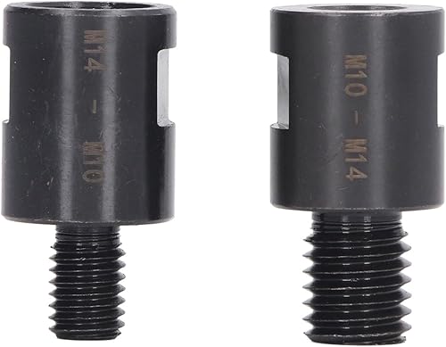 2 Adattatori per Punte da Trapano Filettate, da M10 a M14 e da M10 a M14, Convertitore per Asta di Prolunga, Adattatori per Punte da Trapano in Acciaio Legato, per Smerigliatrice - Honorern