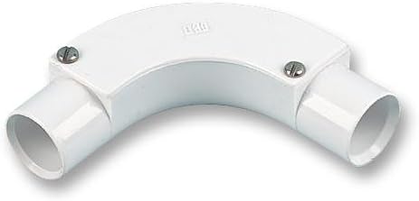 Curva di ispezione - condotto rotondo da 25 mm, accessori per raccordi per condotto Gestione del cavo, Qtà X 1 - Honorern