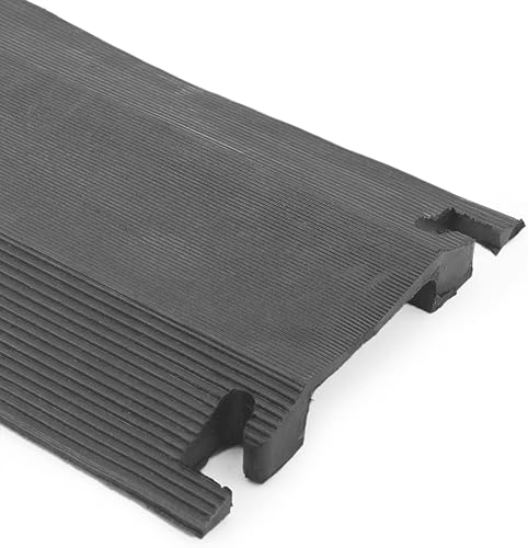 Passacavo a Pavimento in Gomma per la Protezione elettrici canalina Lunghezza 1 Vie 102 x 21.5 cm - Honorern