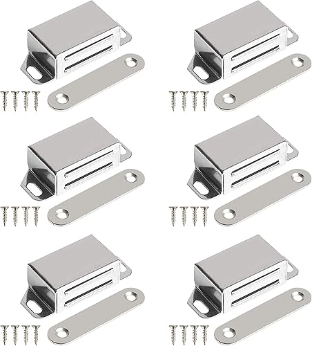 Calamita Porta 6 Pezzi Chiusura Magnetica Inox Cassetto Chiusure Magnetiche per Ante Cucina Mobili - Honorern
