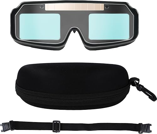Occhiali da saldatore, vista panoramica, con oscuramento automatico, protezione degli occhi, accessori per saldatore, protezione anti-riflesso per saldatura - Honorern