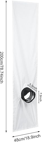 Kit di ventilazione per finestre, panno sigillante per condizionatore d'aria, deflettore 'aria condizionata, multifunzionali per finestre a battente di medie grandi dimensioni - Honorern