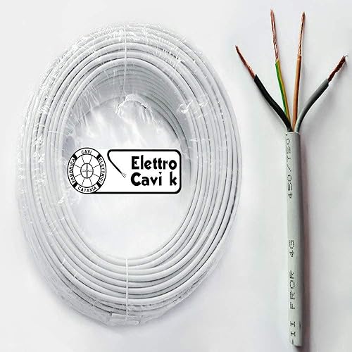 ® ELETTRO CAVI K - CAVO FROR GOMMATO 4G1 mm² ANTIFIAMMA QUADRIPOLARE FLESSIBILE 4 POLI 10 METRI - Honorern