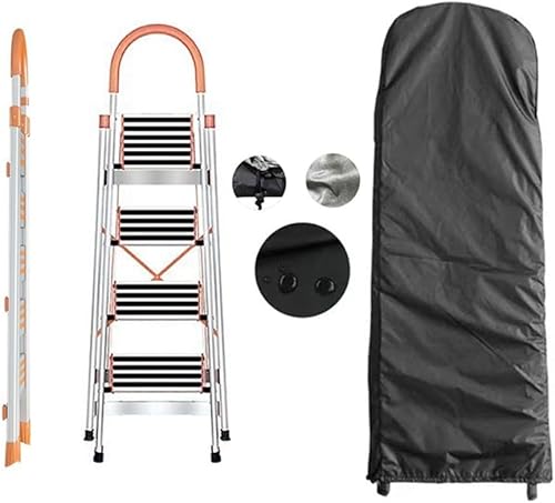 Copertura pieghevole per scala, impermeabile, antipolvere, in tessuto Oxford 210D, per esterni, 50 x 195 x 6,5 cm, protezione per scale (argento) - Honorern