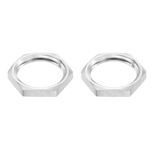 G1/4 Dado Bloccaggio Sottile Esagonale Raccordo Tubi, Fissaggio Femmina Controdado per Impianti Idraulici, Acciaio Inossidabile 304 2pz - Honorern