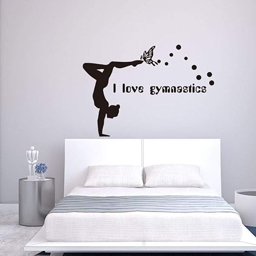 Adesivi murali ginnastica Adesivi murali creativi per la decorazione della parete della sala da ballo della stanza delle ragazze - Honorern