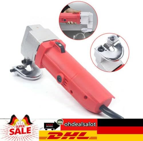 Cesoie elettriche per lamiera, 500 W, elettriche, 2,5 mm, 220 V, 50 Hz, elettrico - Honorern