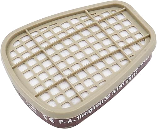 Cartucce filtranti 6001 per Maschere respiratorie,filtri Antipolvere,per vapori organici,polline e Sostanze chimiche,Confezione da 2,compatibili con Maschere 3M 6200.6800.7502,FF402 - Honorern