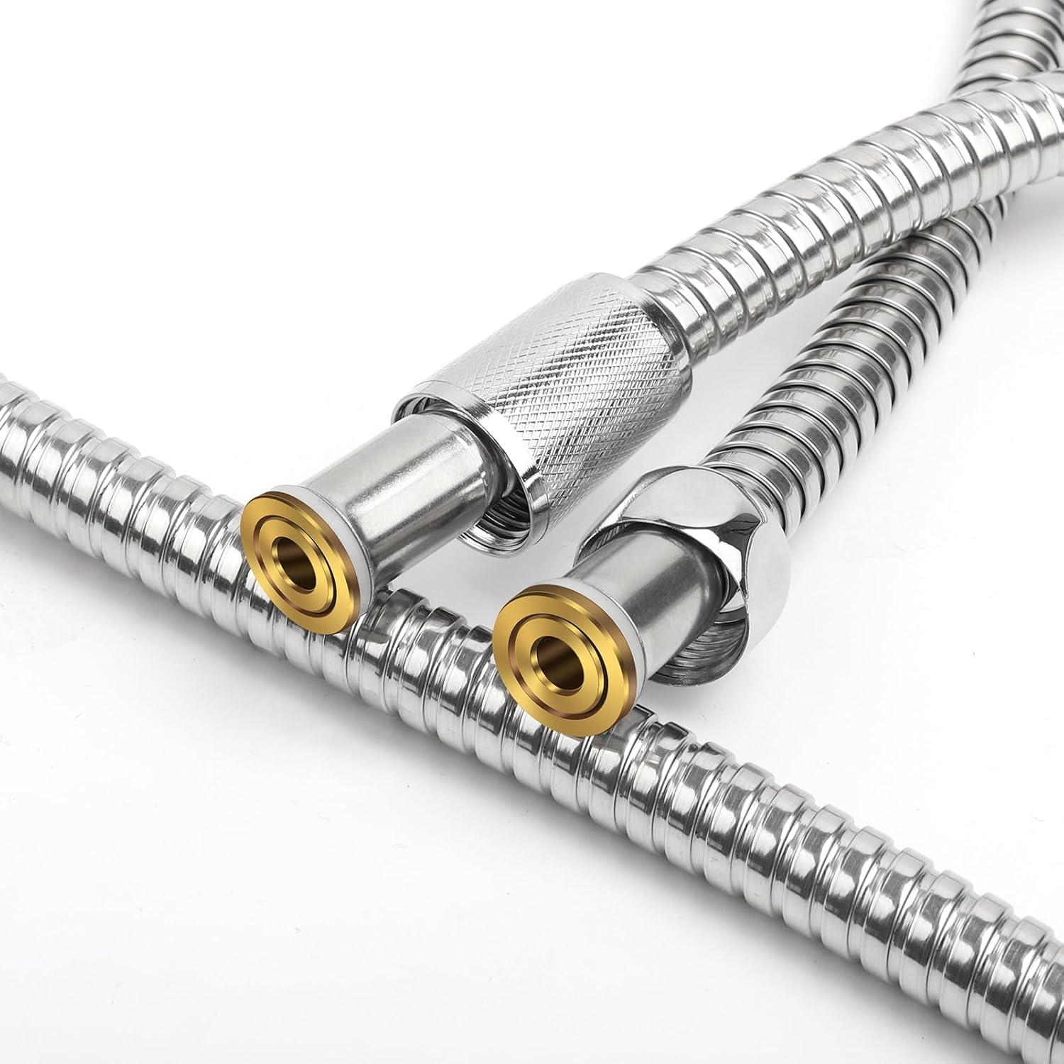 Flessibile doccia YEAUPE, 1,8 mTubo flessibile doccia Acciaio inossidabile Anti-attorcigliamento Standard G1/2 Tutti i connettori in rame Tubo flessibile doccia di ricambio - Honorern