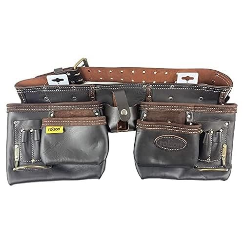 Rolson Tools 68889 - Cintura portautensili in cuoio conciato all'olio - Honorern