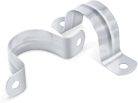 8 Pezzi Morsetti per Tubi 32 mm Morsetto per Tubi a U in Acciaio Inossidabile 304 Fascette Stringitubo per Tubo dell'acqua Tubo del Gas Per Tubi A Forma Di U Per Il Fissaggio Dei Tubi (M32) - Honorern