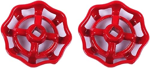 Volantino con valvola, volantino con valvola in ghisa, maniglia, valvola a saracinesca in rame, valvola di arresto, 2 pezzi (8 mm) - Honorern