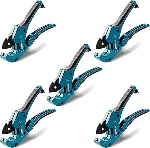 LIBRATON Tagliatubi in PVC 2-1/2' (63 mm), 5PCS Tagliatubi in PVC, Tagliatubi in Plastica, Utensile da Taglio per Tubi in PVC per Tagliare Tubi in PVC, PEX, Plastica, Lama Migliorata per Uso Pesante - Honorern
