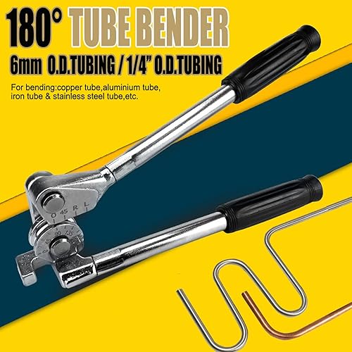 6mm Piegatubi Manuale, 1/4'' Curvatubi Manuale Pinza Piegatrice per Tubo,180° Piega Tubi Manuale Piegatubi Rame Piegatubi per Tubi in Rame, Alluminio, Riparazione Di Tubazioni Di Condizionatore D'aria - Honorern