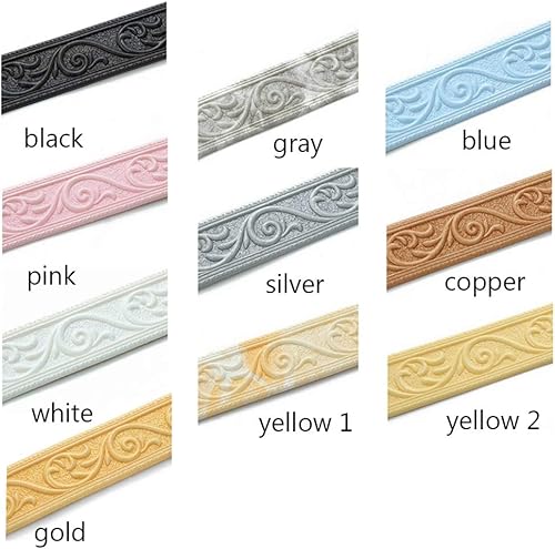 Adesivi da Parete Modanatura autoadesiva in Schiuma Trim Decorazione da Parete 3D Bordi per Camera da Letto(White) - Honorern