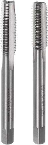 QUARKZMAN Set Maschi Mano Metrici 2pz, Maschi Vite Filettatura Conica/Tappo M8 x 1,25, Kit Utensili per Maschiatura Mano Acciaio Rapido - Honorern