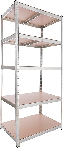 Arebos scaffalatura | 90 x 60 x 200 cm | 875 kg portata | Sistema di facile installazione grazie a bussola - Honorern