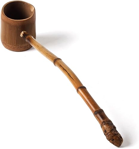 L'acqua Giardino Cucchiaio per Mestolo, Mestolo per L'acqua in Bambù Manico Lungo, Manico Lungo, Manico Mestolo da Tè, per Casa, Giardino, Cerimonia - Honorern